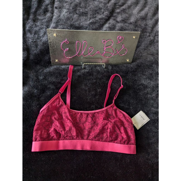 Auden Other - NWT Auden Cherry Pink Lace Bralette M